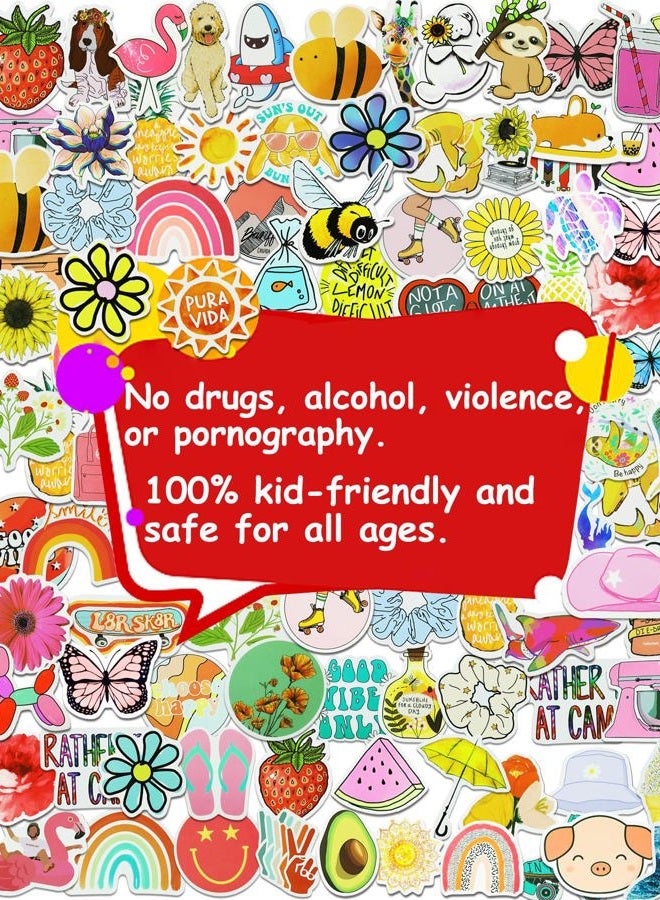 Eoaod 200Pcs Water Bottle Stickers for Kids, Cute Stickers for Water Bottles, Vinyl Waterproof Stickers Aesthetic Laptop Sticker Pack Classroom Prizes Skateboard Stickers for Kids Teens Girls Students - Image 4