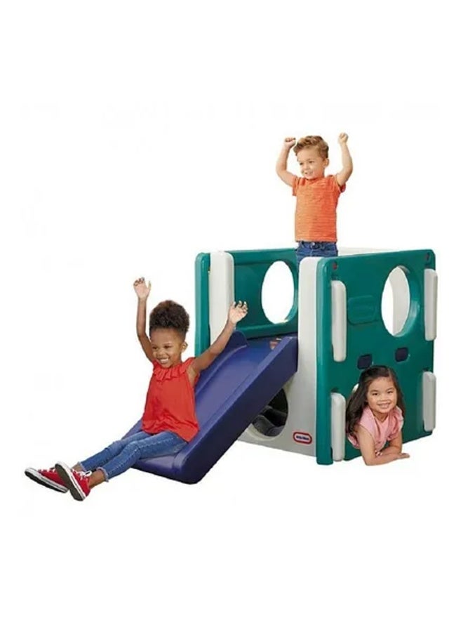 Little Tikes Junior Slide Activity Gym, Durable and Safe, Green/White/Purple Playset for Kids, 18M-4Y, Dimensions 76x130x77 cm - Image 3