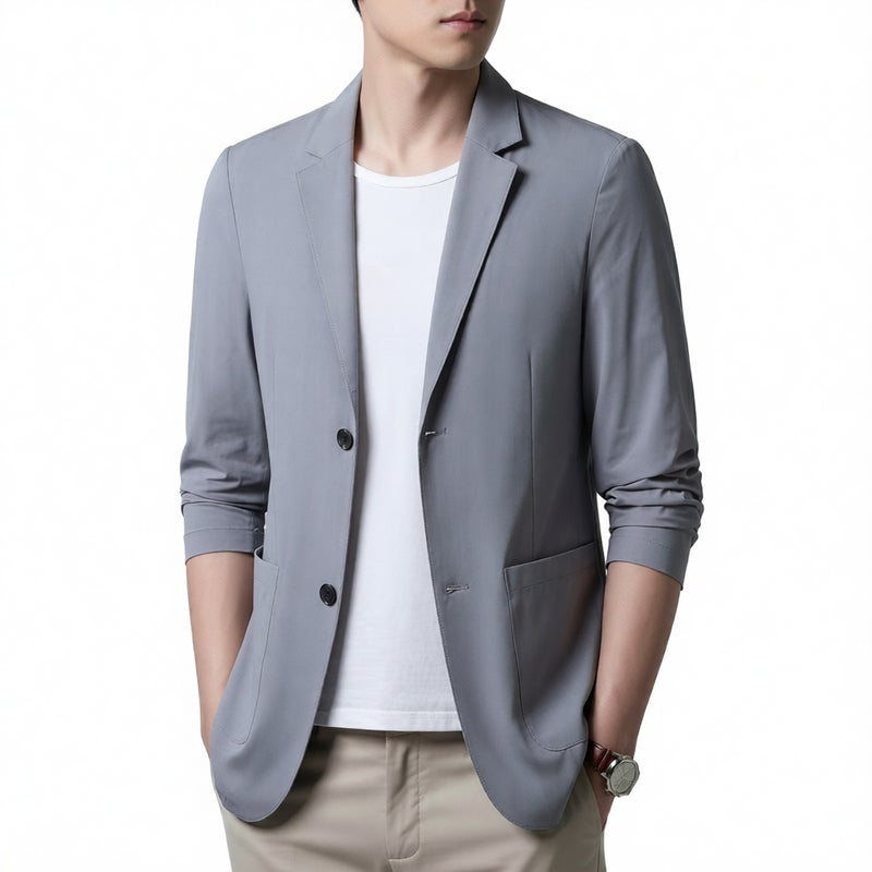 Men's Lightweight Casual Blazer Jacket for Spring Summer Business Wear