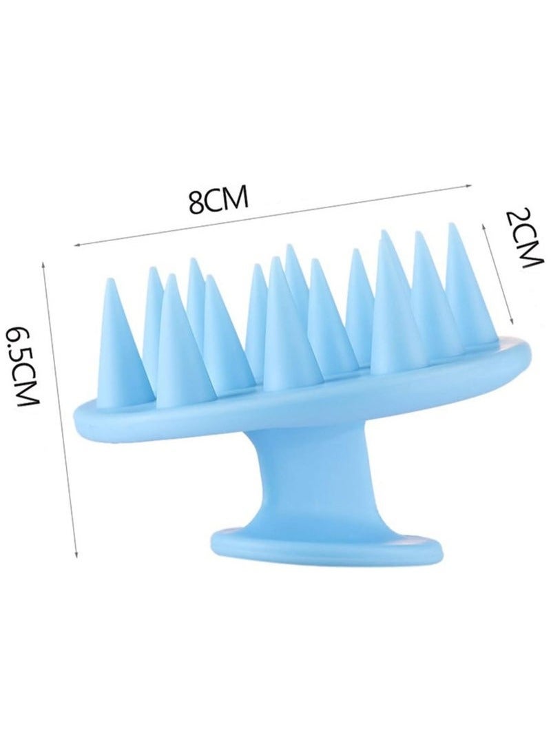 Ucanbe 2PCS Hair And Scalp Massage Brush Sillicone Blue - Image 1