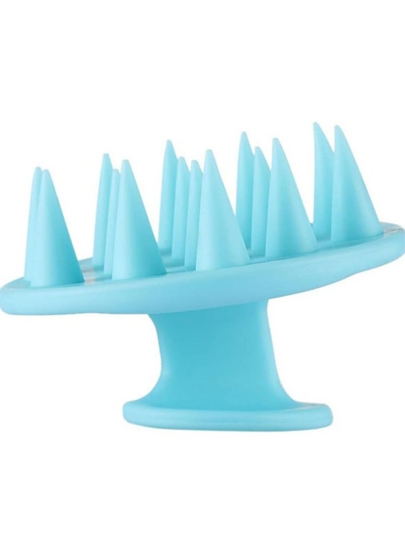 Ucanbe 2PCS Hair And Scalp Massage Brush Sillicone Blue - Image 4