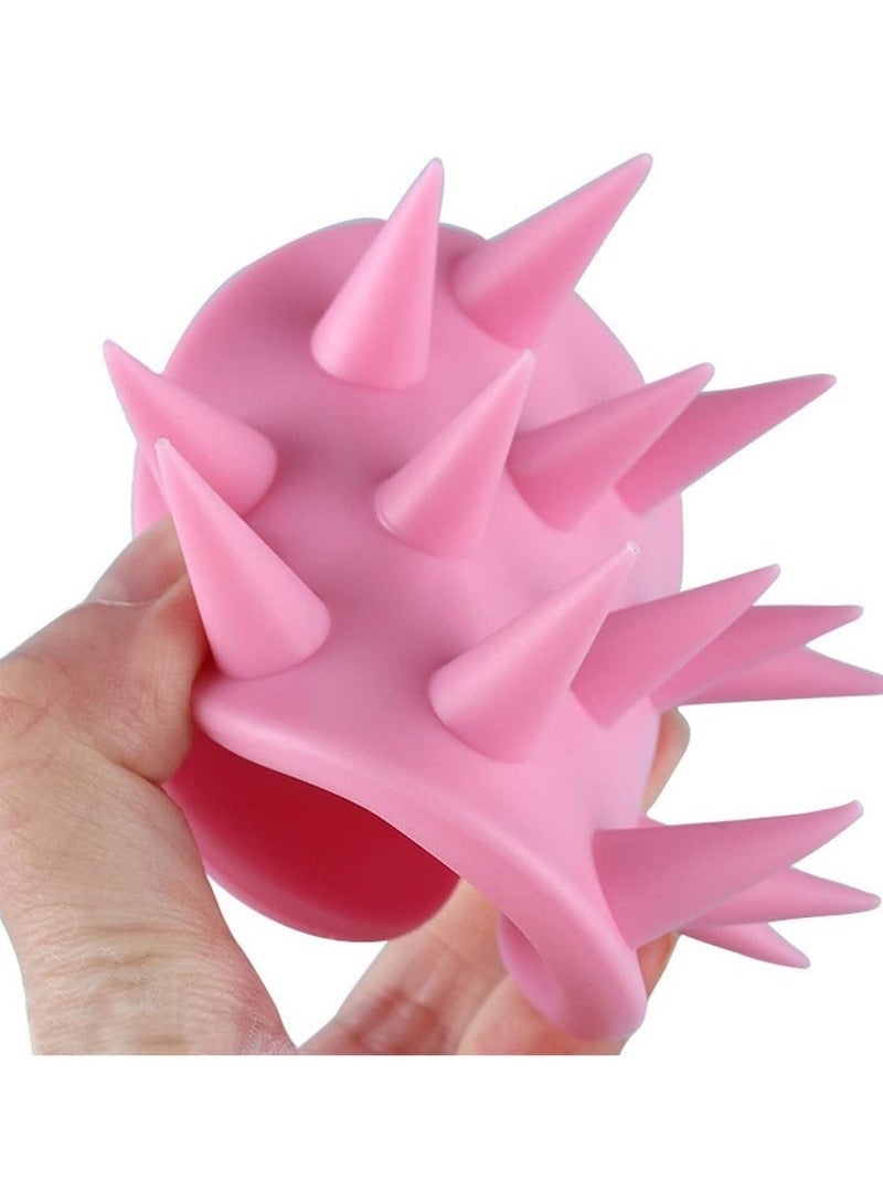 Ucanbe 2PCS Hair And Scalp Massage Brush Sillicone Blue - Image 3