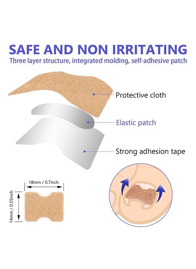 Sefudun - Ingrown Toenail Corrector Patch, 100PCS Ingrown Toenail Corrector Strips, Toenail Correction Patches, Ingrown Toenail Treatment Tool Foot Care, No-Glue Toenail Correction Stickers - Image 1