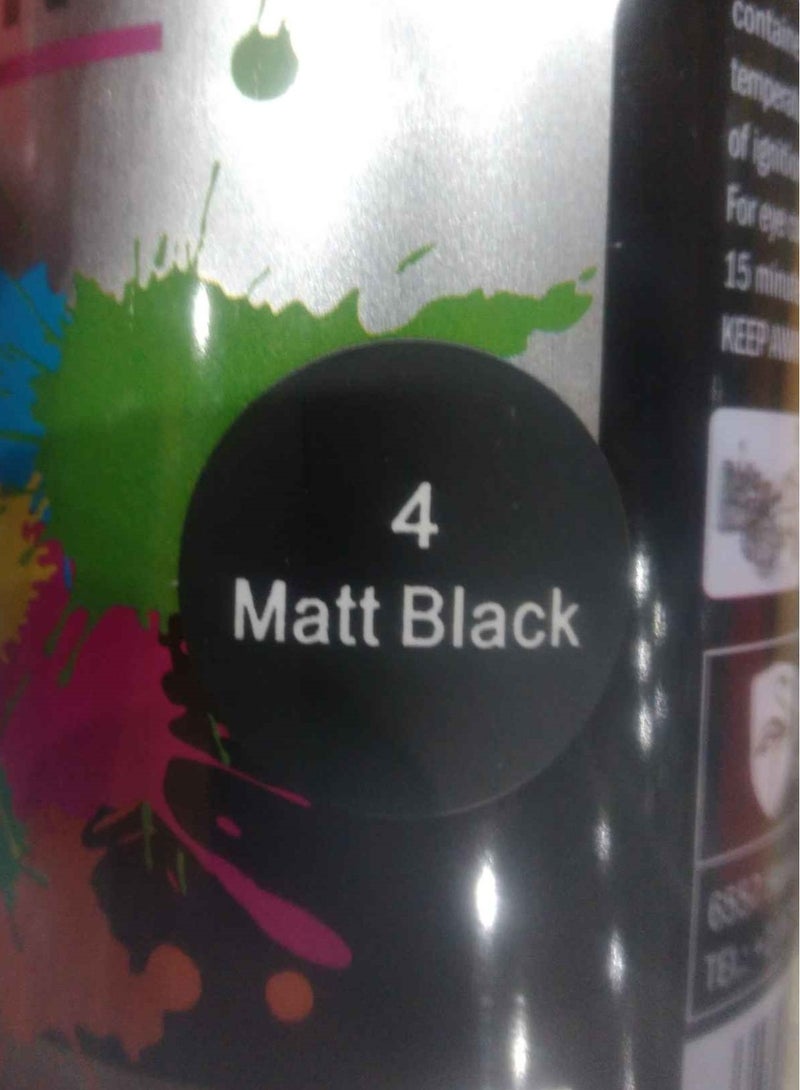 Flamingo Flamingo 450ML BLACK MATT SPRAY PAINT - Image 2