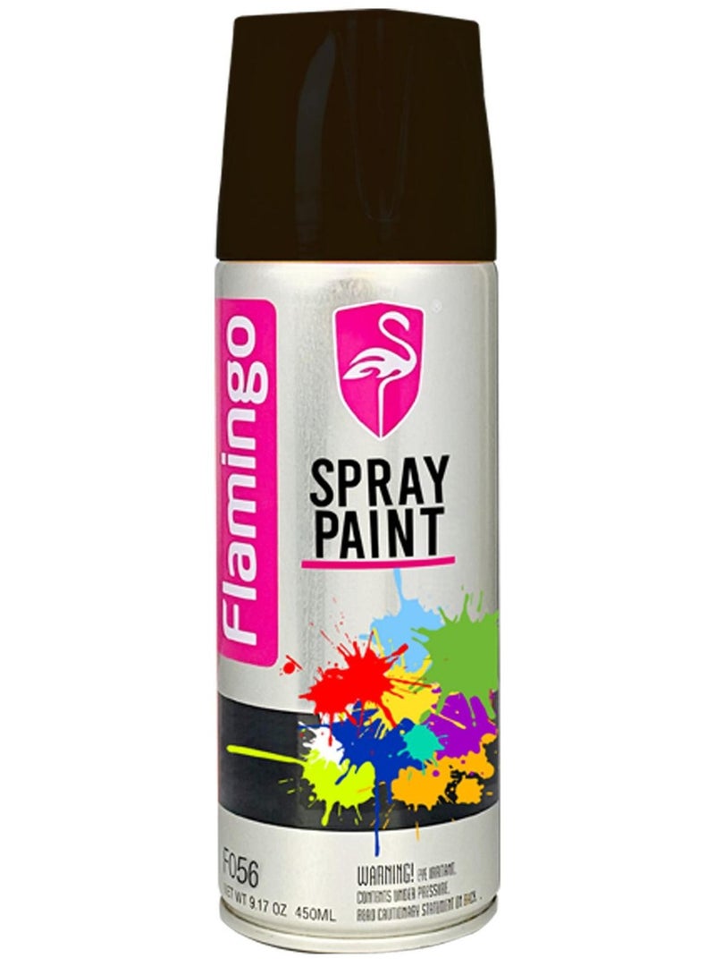 Flamingo 450ML BLACK MATT SPRAY PAINT - Image 1