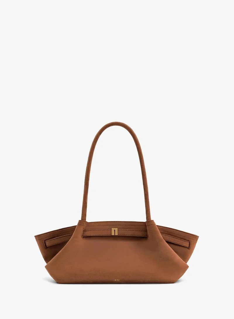 Hana Wide Faux Suede Tote Bag