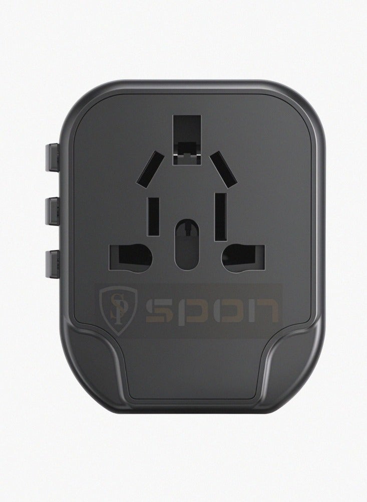 سبون شاحن السفر العالمي 6 في 1بقوة 35.5 وات ثلاث منافذ USB ومنفذين PD - Image 5