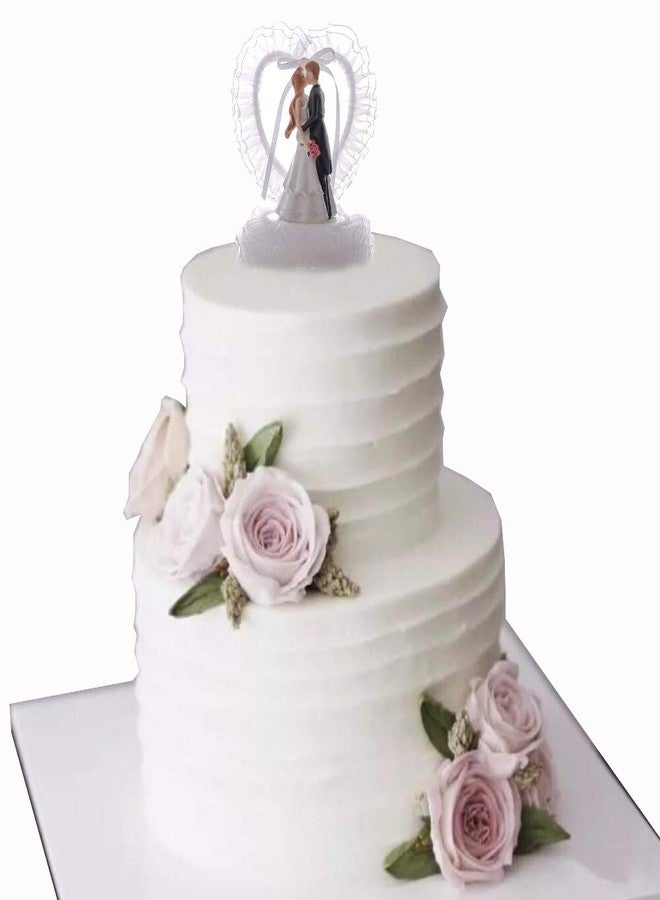 VOBRAMY FULCLOUD 5.5inch Wedding Cake Toppers ,Romantic Bride Groom Love Cake Topper Figurines Resin Doll Ornaments ,Fun Cake Topper for Engagement Wedding Anniversary Decorations Gifts - Image 5