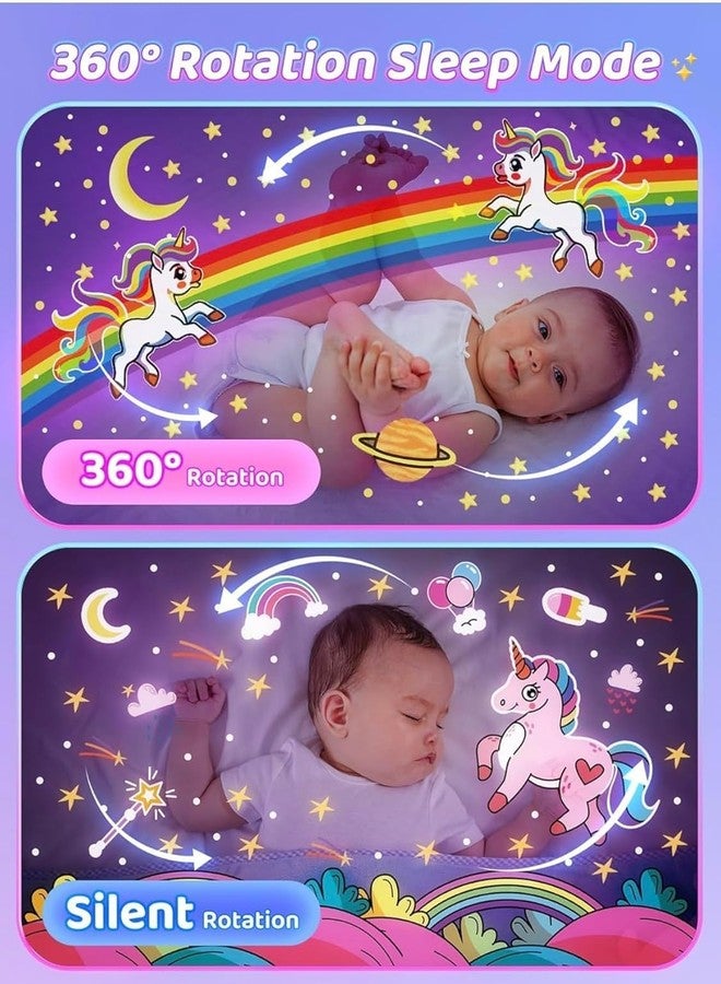 CYMNIX Bunny Night Light Cabin Projector Lamp 360° Rotatable LED Night Lamp for Kids Room Decor, Kids Night Lights for Girls Bedroom 6 Film Shade, Star Projector, USB Powered Birthday Gift for Kids - Image 2