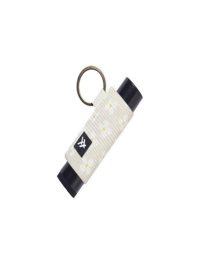 Thread Wallets Elastic Lip Balm and Gloss Holder Keychain (Luna Beige) - Image 1