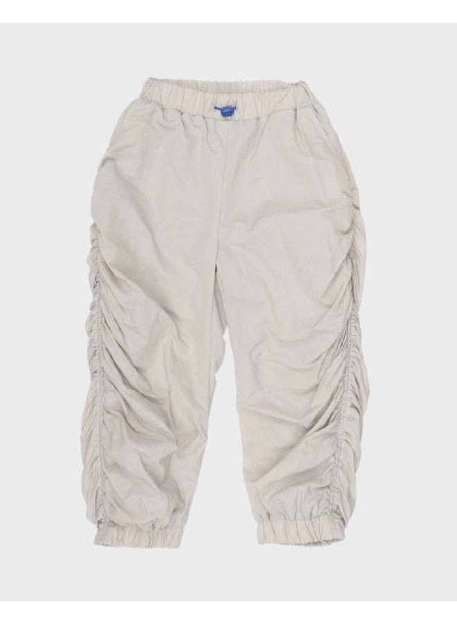 Zara kids' Casual Versatile Soft Comfortable Thick Warm Pleated Straight-leg Elastic Cuff Pants - Image 1