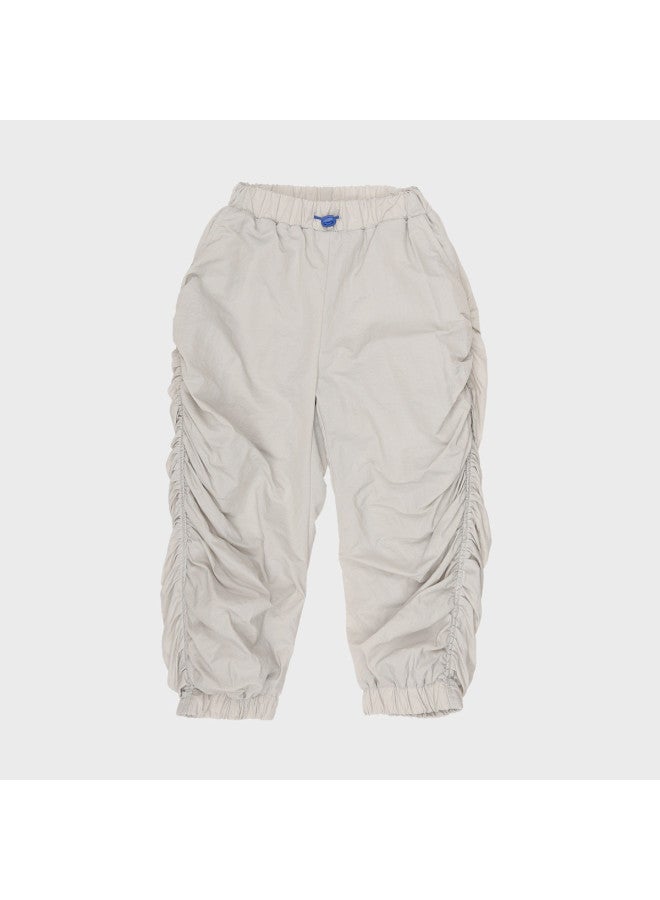 Zara kids' Casual Versatile Soft Comfortable Thick Warm Pleated Straight-leg Elastic Cuff Pants - Image 2