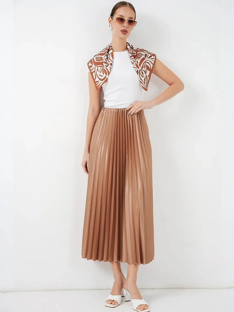 بيغ دارت BDART High Waist Pleated Maxi Skirt