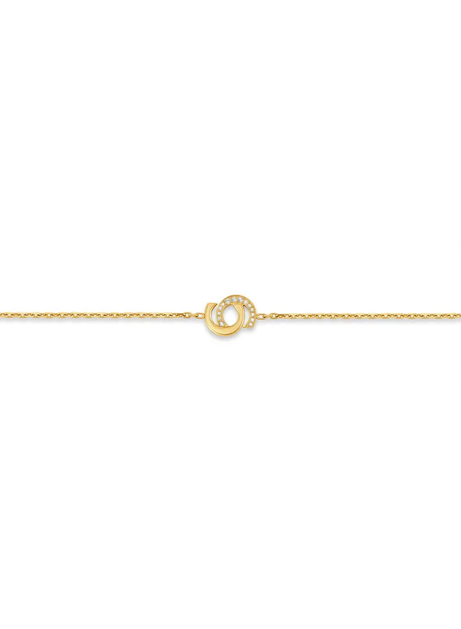 شيروتي 1881 Marina Gold Double C Logo Bracelet for Women