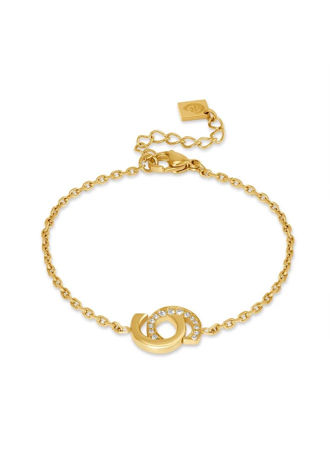 شيروتي 1881 Marina Gold Double C Logo Bracelet for Women