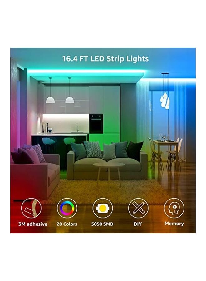 شريط إضاءة LED مع جهاز تحكم عن بُعد متعدد الألوان 0.61كيلوجرام - Image 2