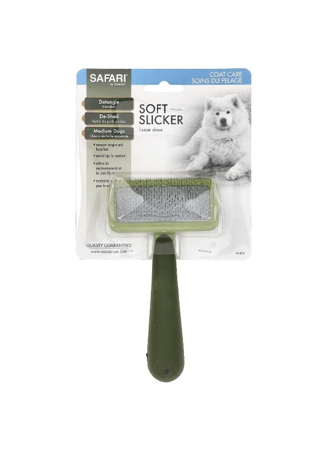 Safari, Soft Slicker Brush for Medium Dogs, 1 Brush - Image 1