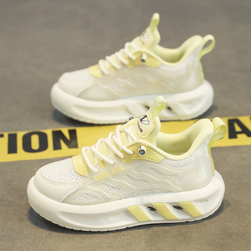 Mesh Sneakers Lightweight Flexible Sole Walking Shoes For Kids Indoor And Outdoor Activities - Image 3
