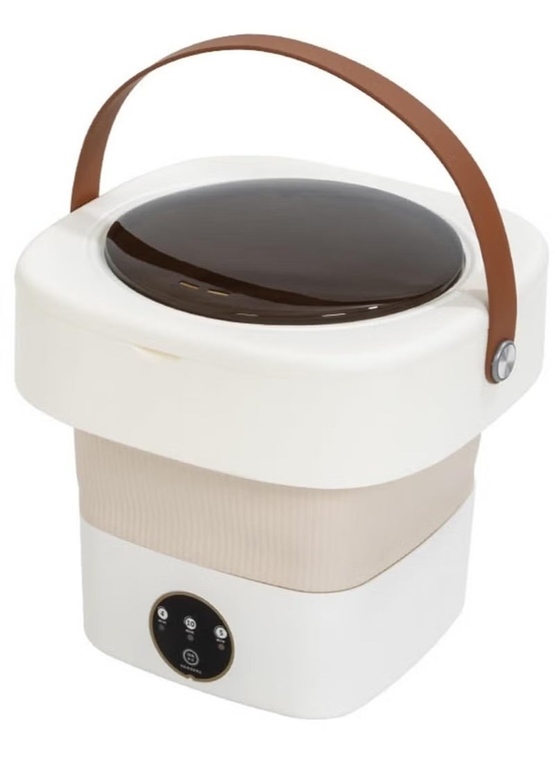 JAJEEK غسالة ميني قابلة للطي محمولة – غسالة مدمجة بسعة 11 لتر للملابس الرضع، الملابس الداخلية، والأقمشة الحساسة – حل غسيل خفيف الوزن وصديق للسفر للغرف الجامعية، الشقق، التخييم، والمساحات الصغيرة – قوة تنظيف موفرة للطاقة 40 واط - Image 1