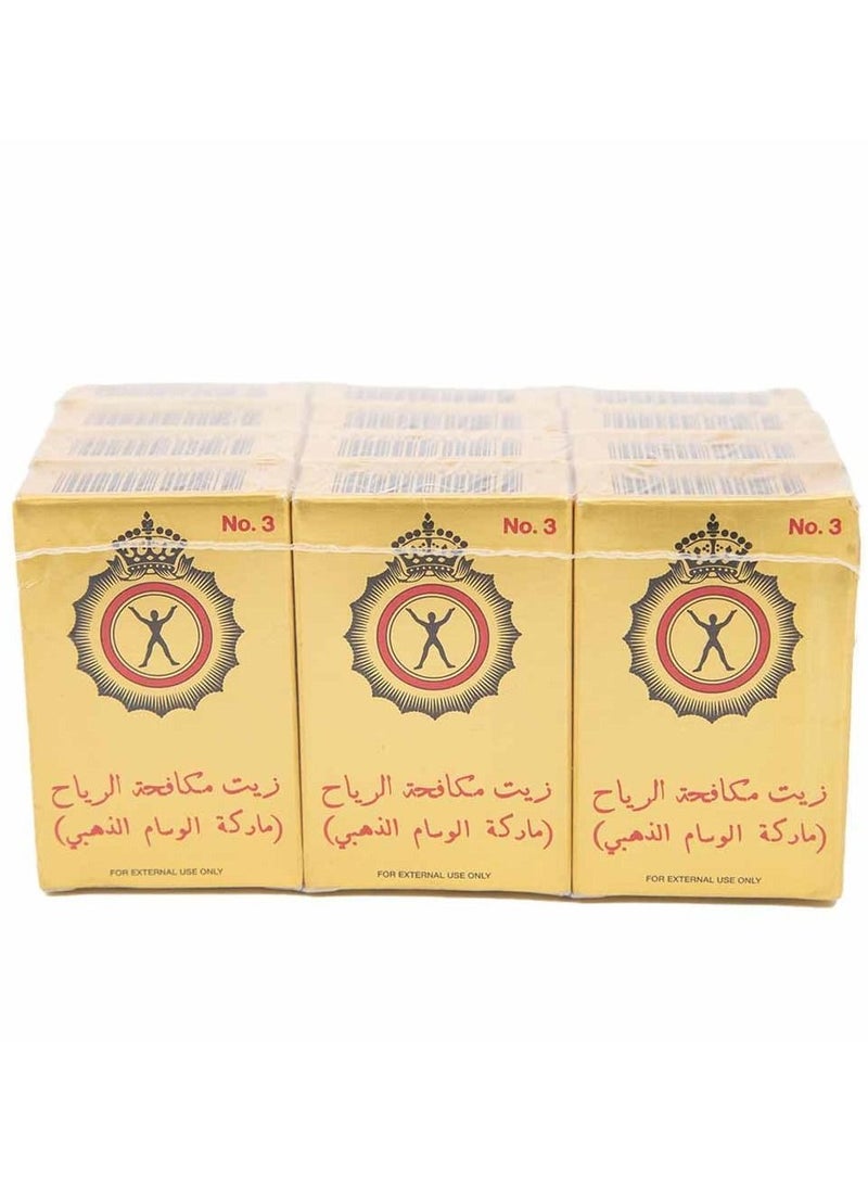 GOLD MEDAL Medicated Oil 3 Ml (Pack Of 12)