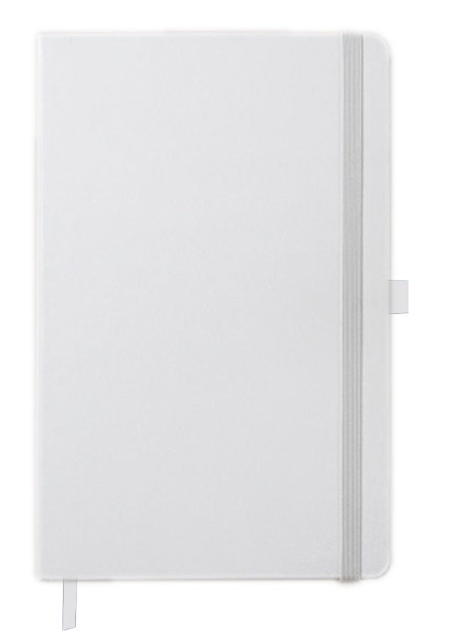 Theodor Designer A5 Thick White Hardcover Notebook Life Is Short - Image 2