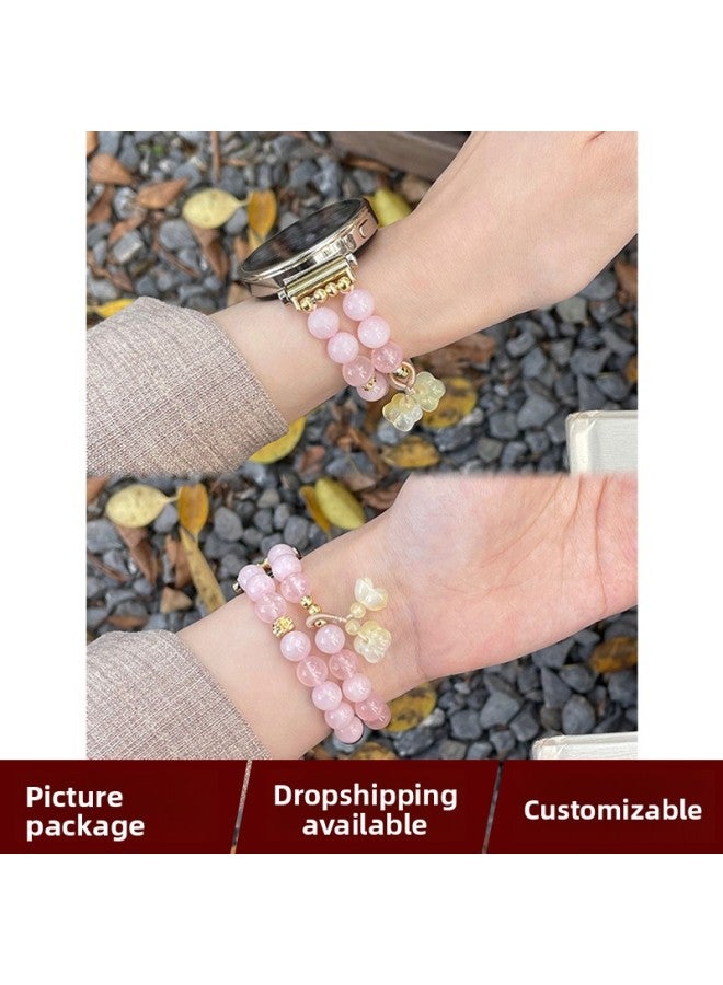 Lotus Peach Blossom Bracelet Strap For Huawei GT5/4pro321 New Women's Watch4 Glory Apple Xiaomi 