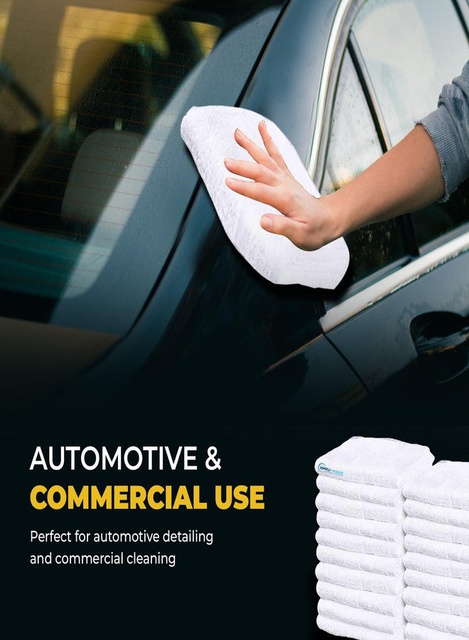 Simpli-Magic Cotton Terry Towels 14"x17" (60 Pack) - Highly Absorbent Soft Cleaning Rags - Commercial Terry Cloth for Kitchen, Bar, Restaurant (White) - Image 4