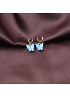Of New Earrings Fashion Color Acrylic Butterfly Earrings Earrings Small Fresh Sweet Colorful Earrings Earrings