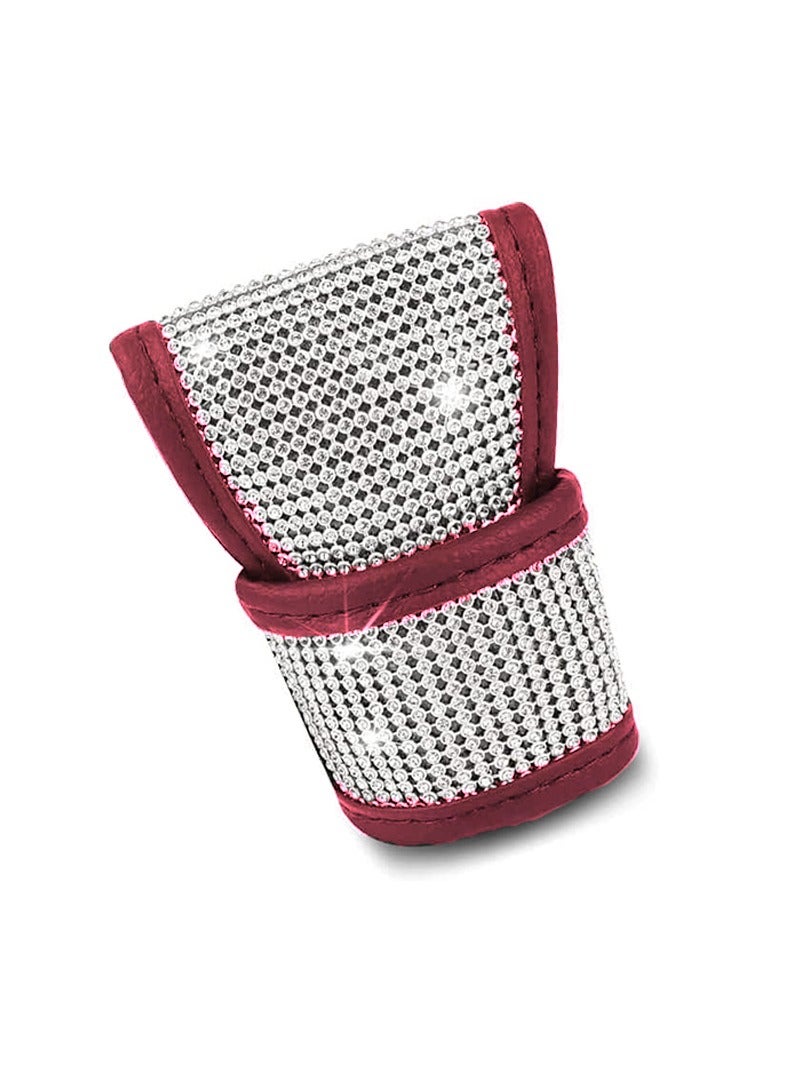 GEAR KNOB COVER W/DIAMOND, MAROON 028