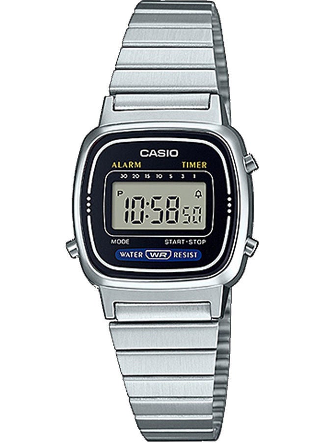 CASIO Stainless Steel Digital Wrist Watch LA670WA-1UW - Image 1