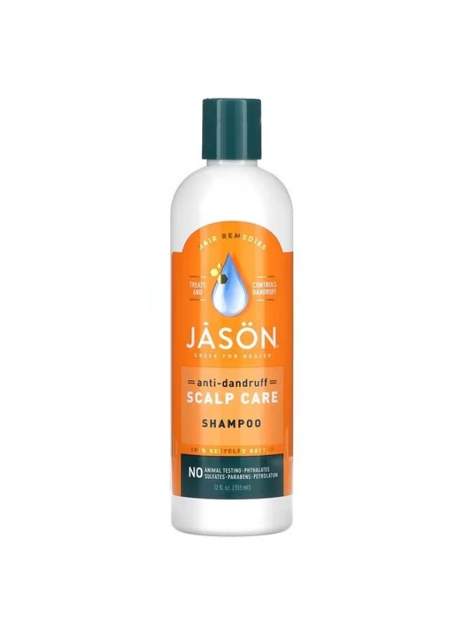 Jason Natural - Jason Natural, Anti-Dandruff Scalp Care Shampoo, 12 fl oz (355 ml) - Image 1