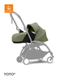 STOKKE YOYO3 Black Frame With 0+ Newborn Pack Olive  - Image 3