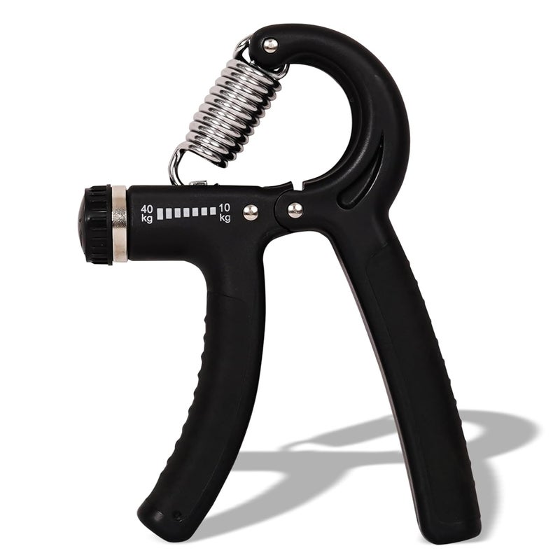 QuickFit Hand Grip A Djustable for Men & Women Arm Finger Excerciser | Power Gripper & Gym Workouts Perfect Forearm Strength Building (10-40kg) Multicolor (Black) - Image 1
