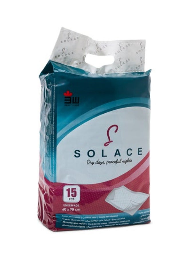3W Healthcare Solace Underpads 90cm x 60cm, Disposable Underpads, Incontinence Pads, Bed Protection, Super Absorbent Protection for Kids, Adults, Elderly & Pet Training  - Image 3