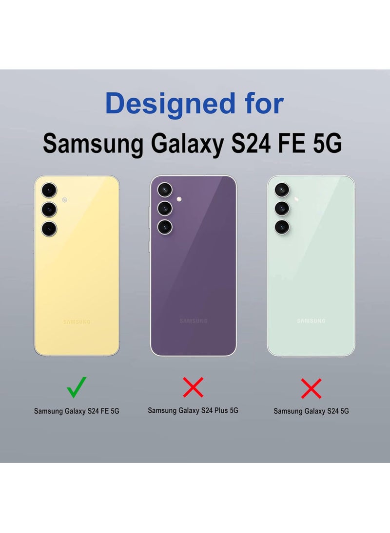 ولديك حافظة Magsafe لهاتف Samsung Galaxy S24 FE|غطاء خلفي هجين للغاية متوافق مع Magsafe|حماية الكاميرا|ظهر صلب وشفاف|غطاء ممتص للصدمات لهاتف Samsung Galaxy S24 FE - شفاف - Image 2