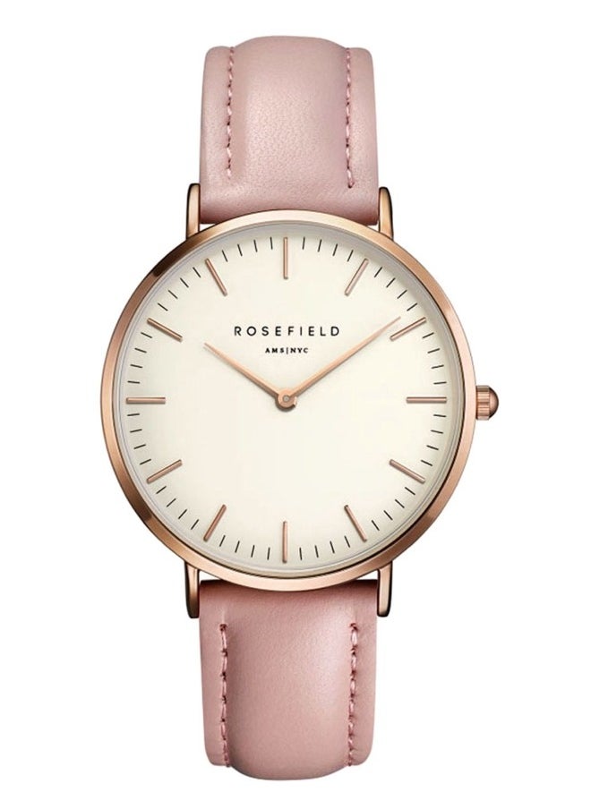 RoseField Simple Design Fashionable Round Dial Chic Watch  - Image 1
