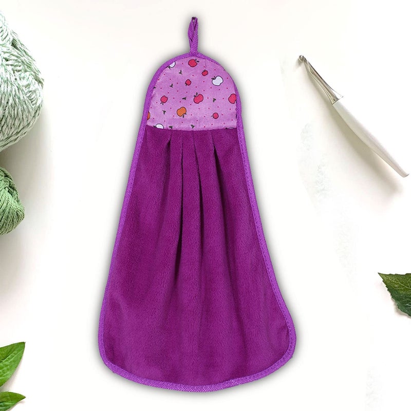 KD ZONE Soft Cotton Super Absorbent Hanging Napkin|Hand Towel for Washbasin & Kitchen (Assorted) (8) - Image 3