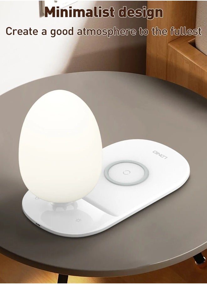 LDNIO Y3 15W Fast wireless charging desk lamp LED for Bed Light Lamp closet wall smart intelligent light  - Image 4