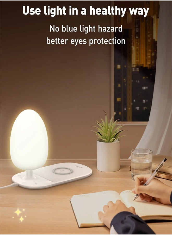 LDNIO Y3 15W Fast wireless charging desk lamp LED for Bed Light Lamp closet wall smart intelligent light  - Image 5