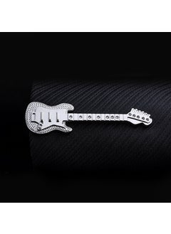 Generic Creative Gold Tie Clip Elegant Accessory for Men J0115 silver Guitar 