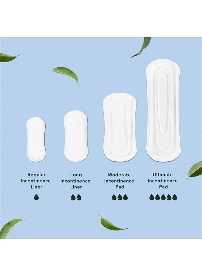 Rael - Incontinence Liners for Women, Organic Cotton Cover - Postpartum Essential, Regular Absorbency, Bladder Leak Control, 4 Layer Core with Leak Guard Technology, (Long, 36 Count) - Image 1