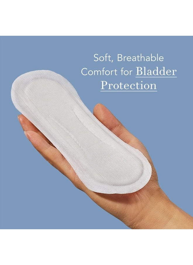 Rael - Incontinence Liners for Women, Organic Cotton Cover - Postpartum Essential, Regular Absorbency, Bladder Leak Control, 4 Layer Core with Leak Guard Technology, (Long, 36 Count) - Image 1