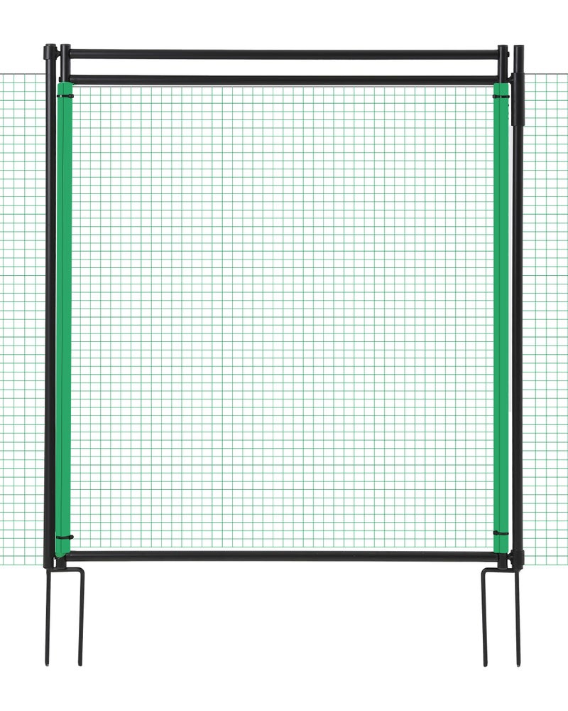 HIDALIFE Temporary Fence Gate,3' Height,Garden Fence Mesh Door, Free Open and Close Boundary for Garden Backyard Outdoor Animal Protect, Non Electric Safe for Children and Dog - Image 1