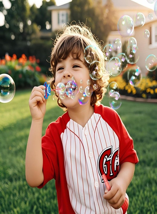 Winrayk Baseball Party Favors, 24Pcs Baseball Themed Mini Bubble Wands for Kids Bubbles Bulk with Detachable Topper (6 Styles), Birthday Gift Classroom Prizes Girl Boys Sports Goody Bag Stuffer Supply - Image 4