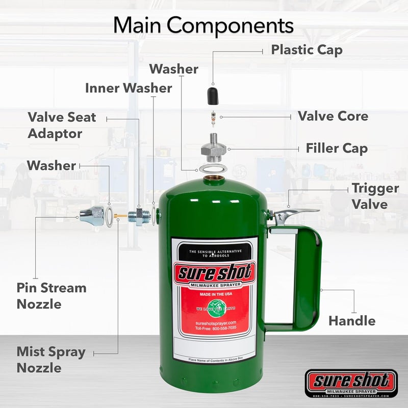Sure Shot A1000G Green Sprayer - 32 oz Capacity - Image 4