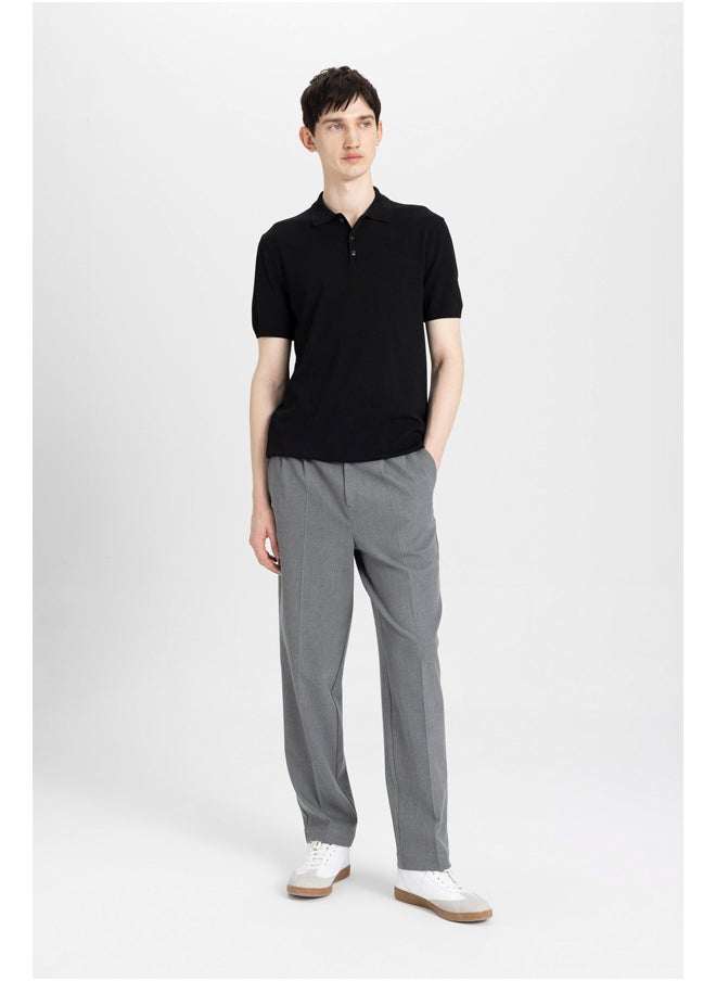 DeFacto - Man Smart Casual Slim Fit Polo Neck Short Sleeve Tricot Polo T-Shirt - Image 1