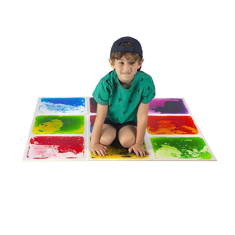 30Cm Liquid Floor Tiles Kidsren'S Puzzle Liquid Colored Brick Floor Mat Sensory Mat - Image 3