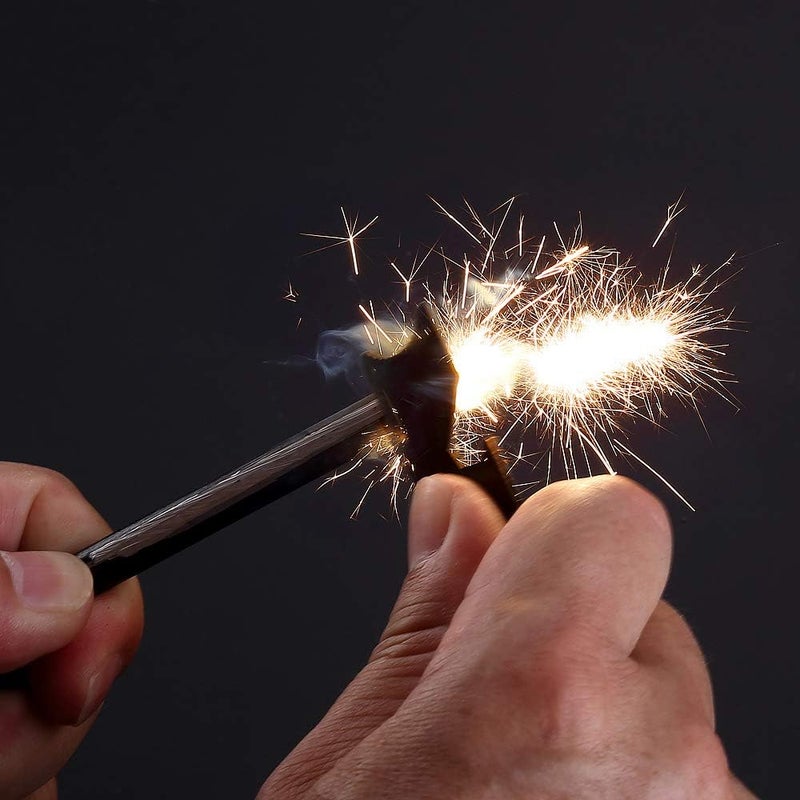 FOSTAR Survival Kit, 6PCS Drilled Ferrocerium Rod Fire Starter, Magnesium Fire Steel Rods, Must-Have for Emergency - Image 3