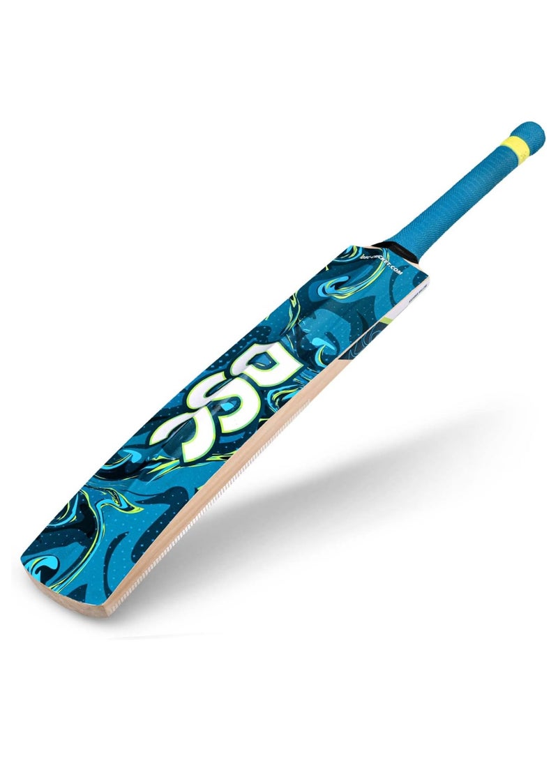 DSC Drake Kashmir Willow Cricket Bat | Size 4 | Short Handle | Lightweight Bat For Boys & Men | With Free Cover | Durable Wood For Leather Ball | Ideal For Intermediate Players - Image 3