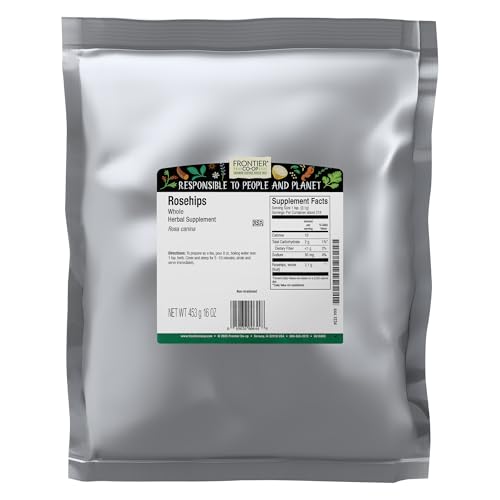Frontier Co-op Whole Rosehips, 1 lb | Dried Rose HIPS for Rosehip Tea, Powder, Oil and More | Bulk Wholesale 1 Pound - Image 1